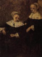Boudin, Eugene - Two Woman